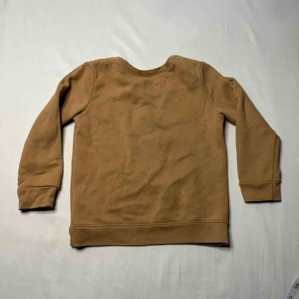 Garanimals Girls Brown Leopard Heart Sweatshirt Size 4T